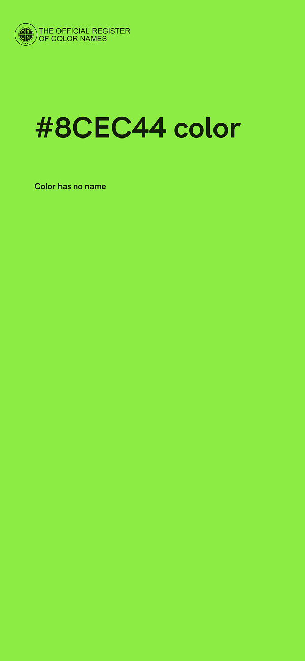 #8CEC44 color image