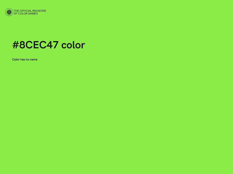 #8CEC47 color image