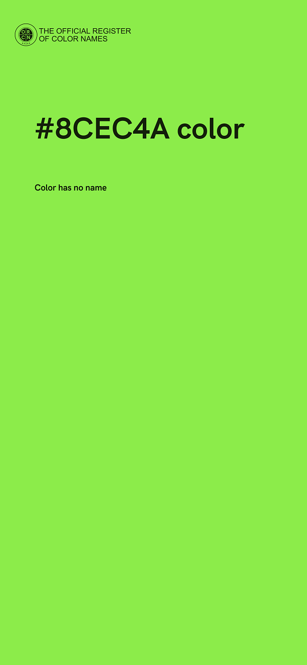 #8CEC4A color image