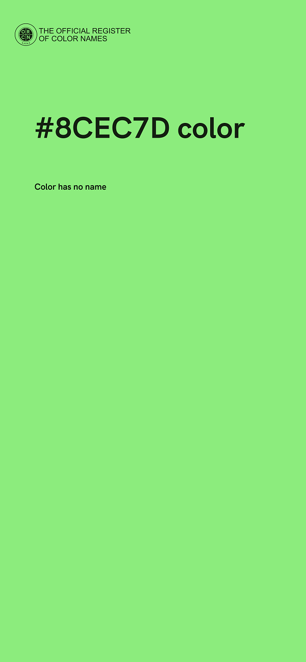 #8CEC7D color image