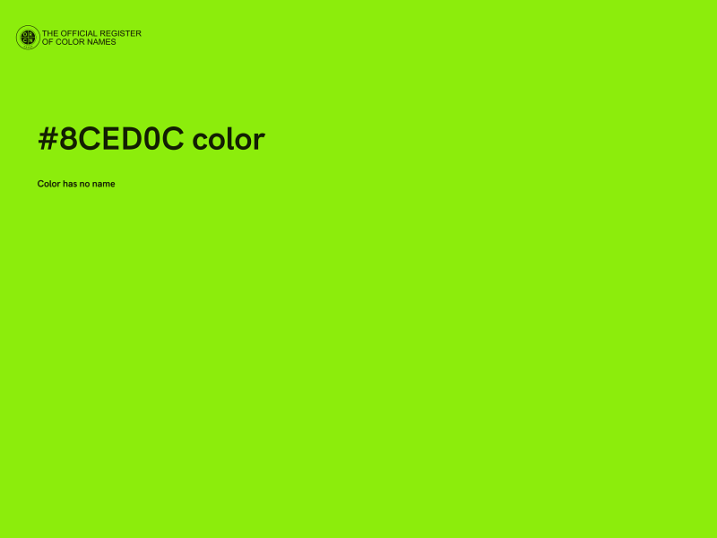 #8CED0C color image