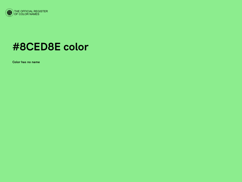 #8CED8E color image