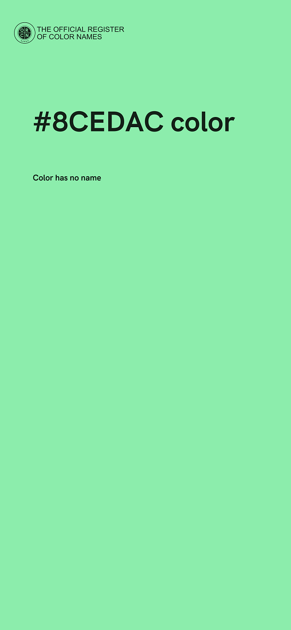 #8CEDAC color image