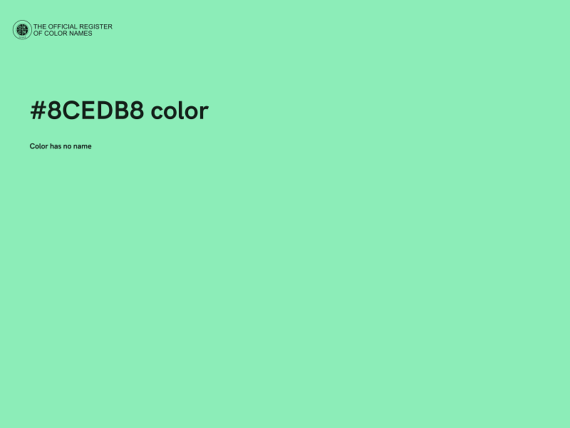 #8CEDB8 color image