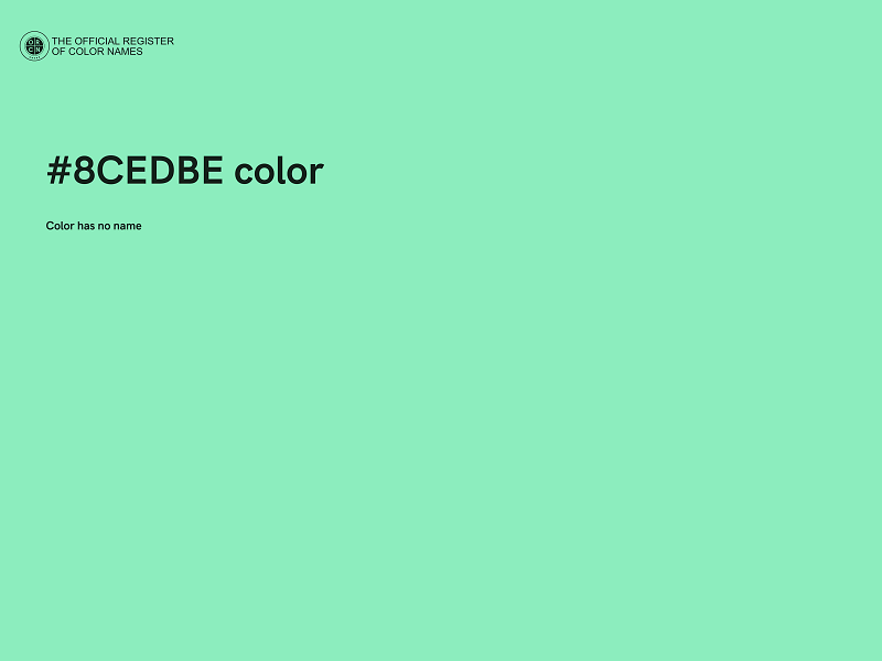 #8CEDBE color image