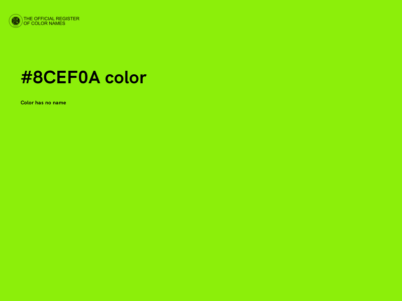 #8CEF0A color image