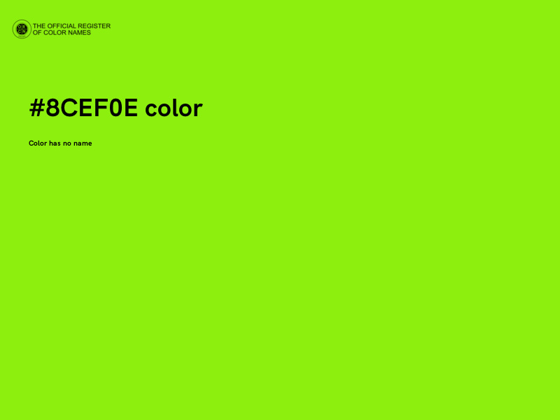 #8CEF0E color image
