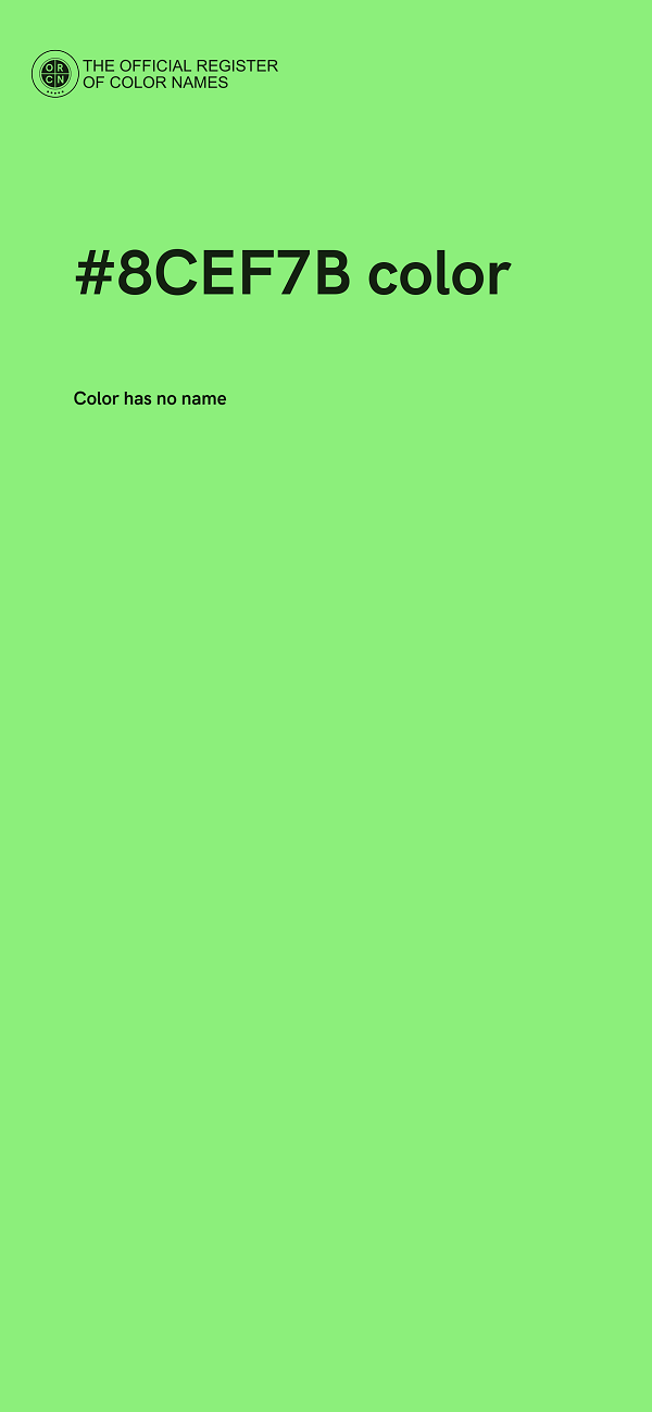 #8CEF7B color image