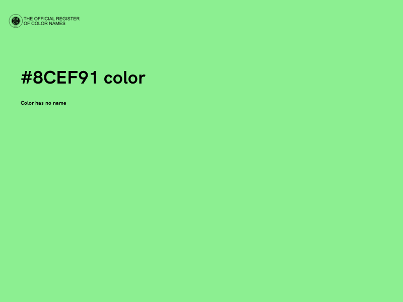 #8CEF91 color image