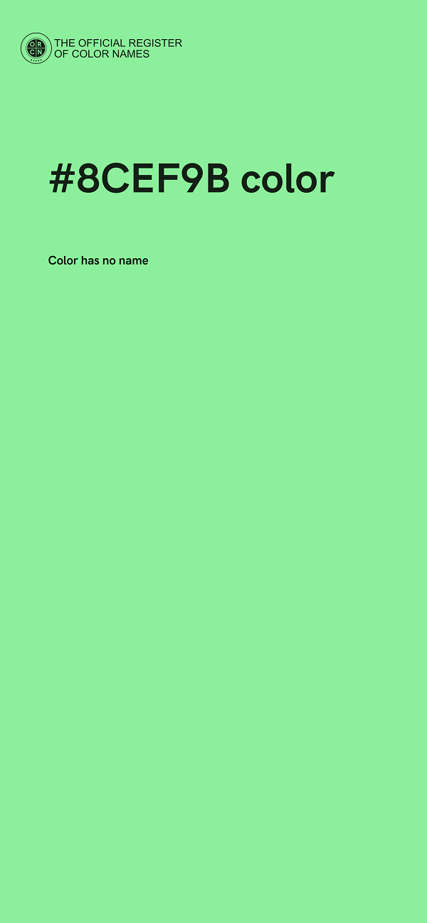 #8CEF9B color image