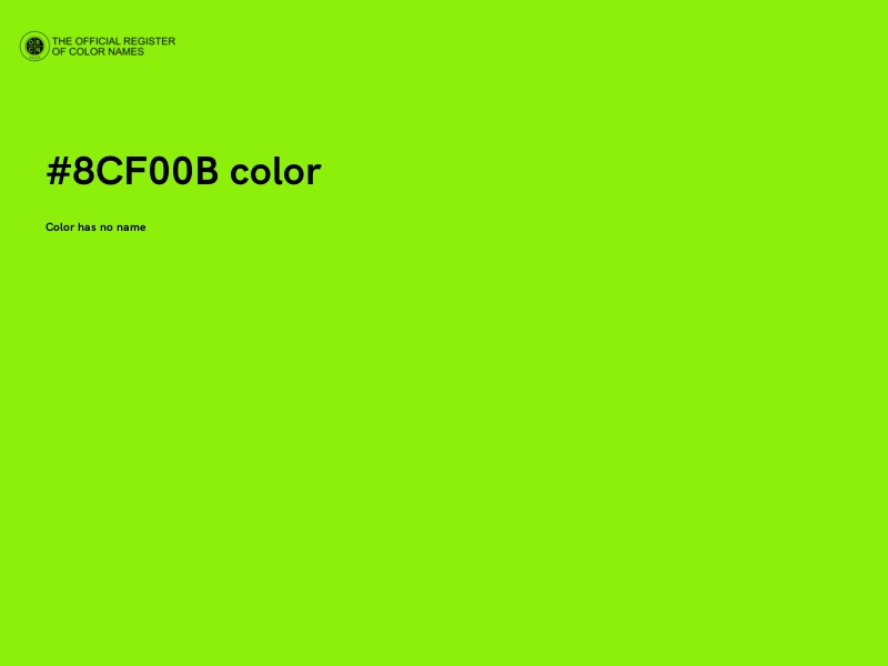 #8CF00B color image
