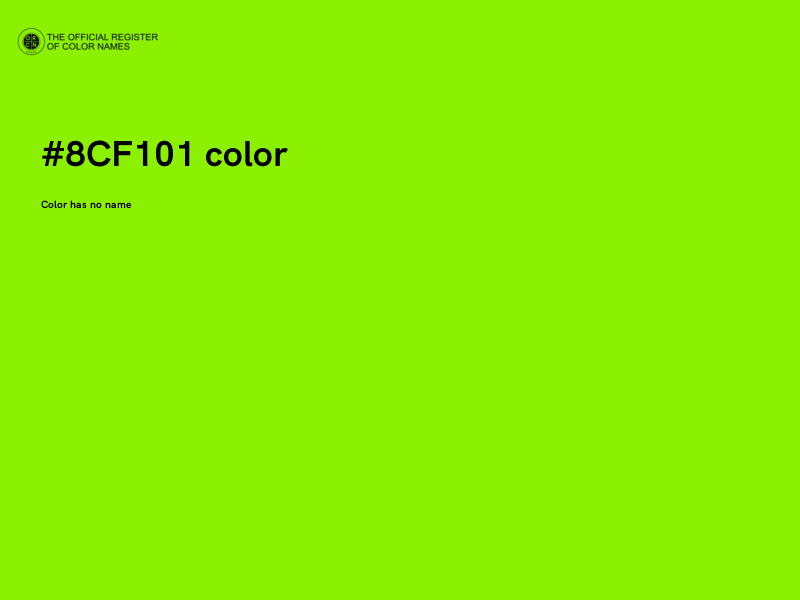 #8CF101 color image