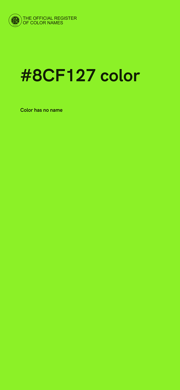 #8CF127 color image