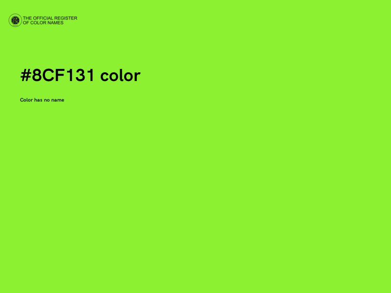 #8CF131 color image