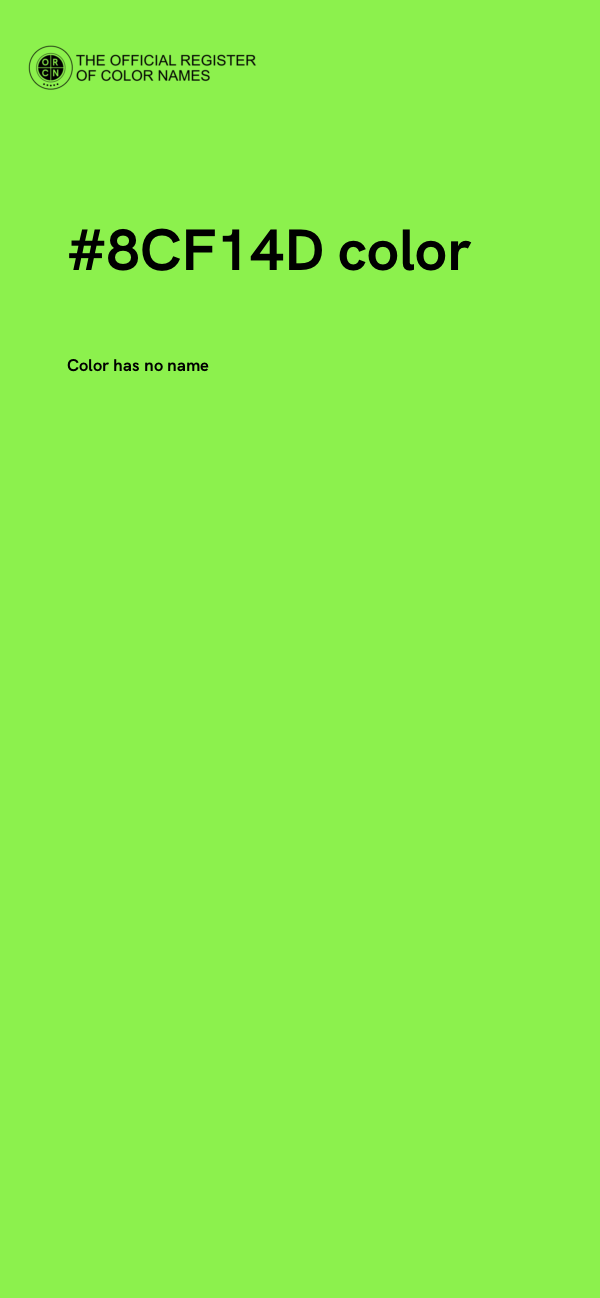 #8CF14D color image