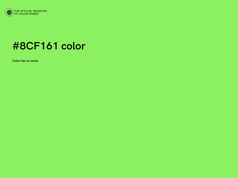 #8CF161 color image