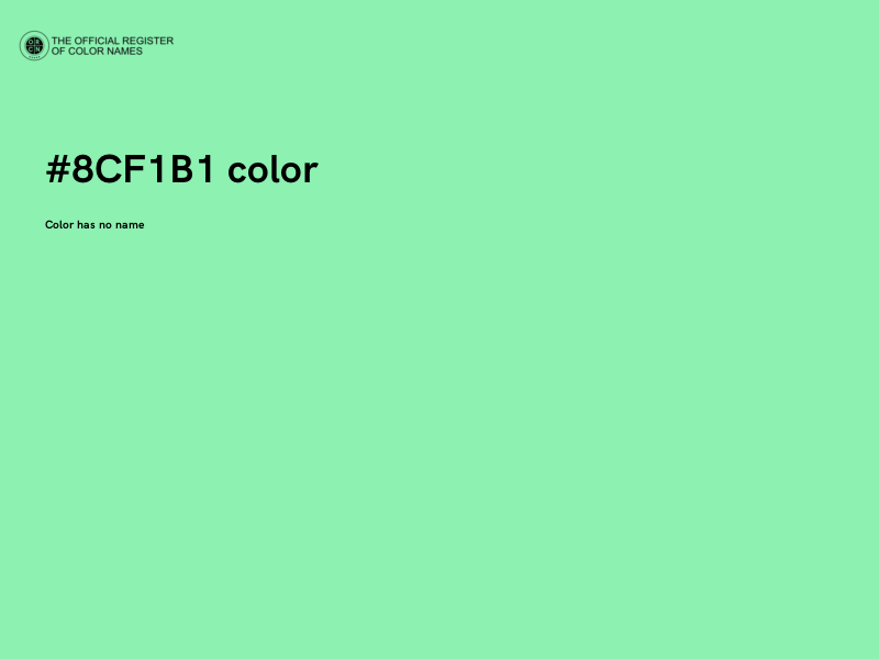 #8CF1B1 color image