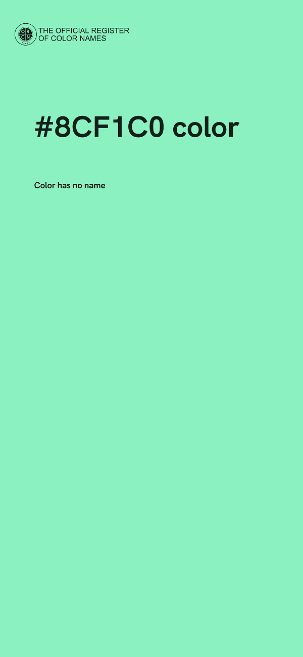 #8CF1C0 color image