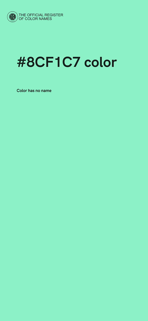#8CF1C7 color image