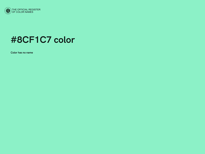 #8CF1C7 color image