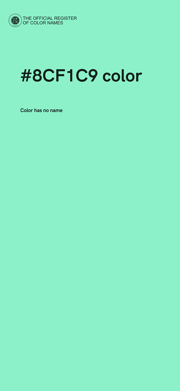 #8CF1C9 color image