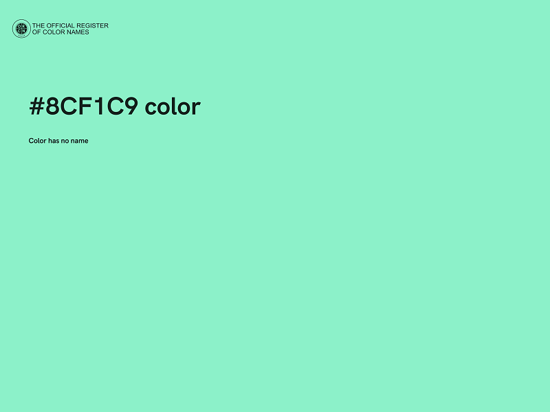 #8CF1C9 color image