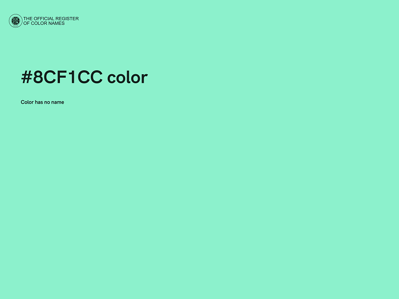 #8CF1CC color image