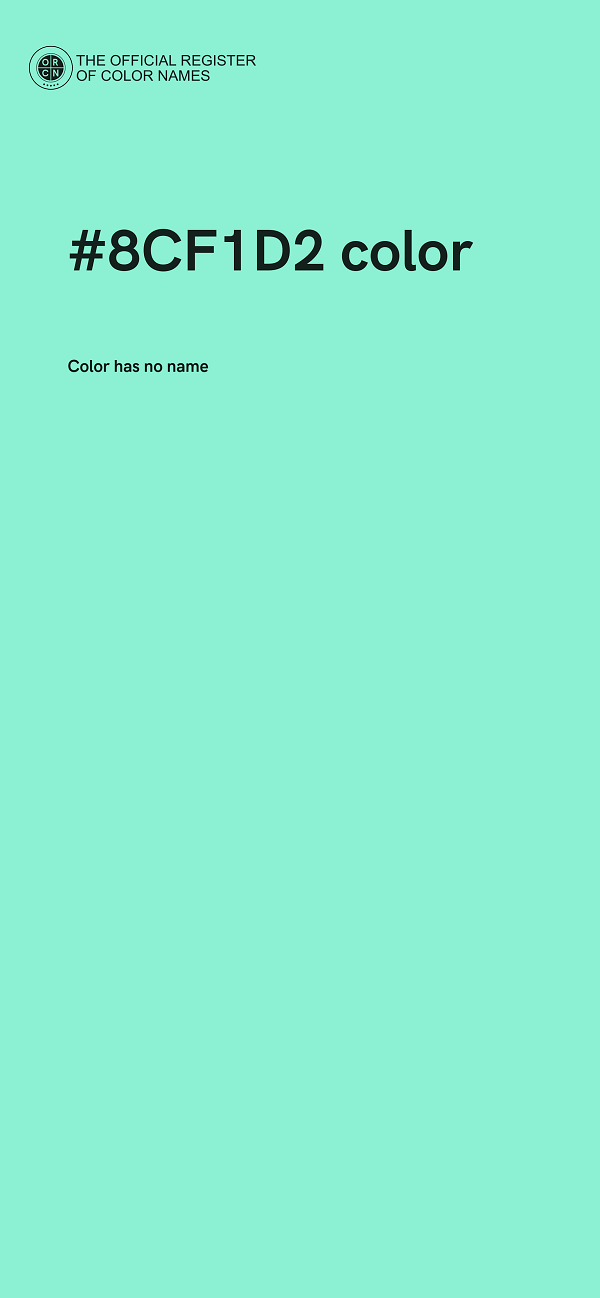 #8CF1D2 color image