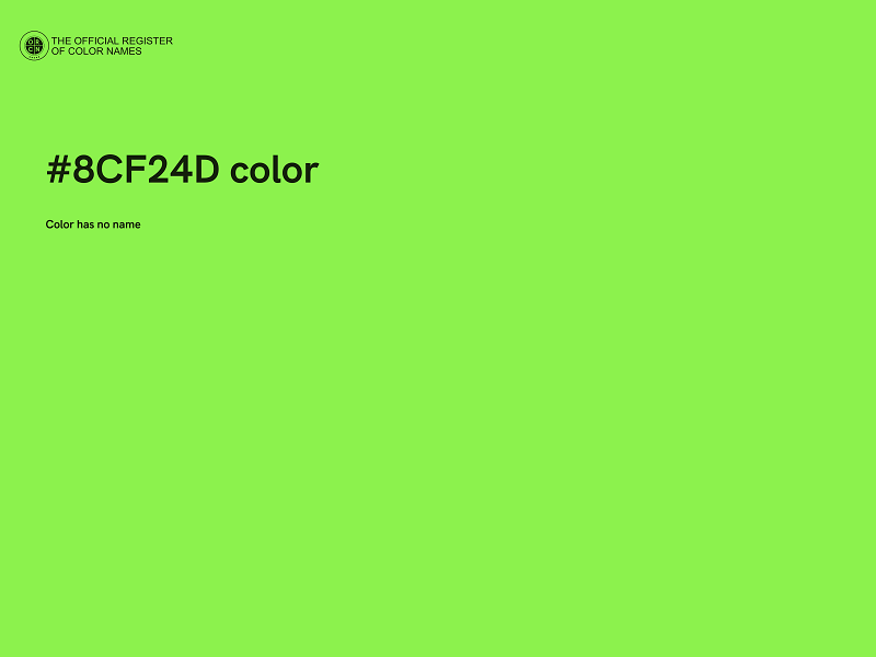 #8CF24D color image