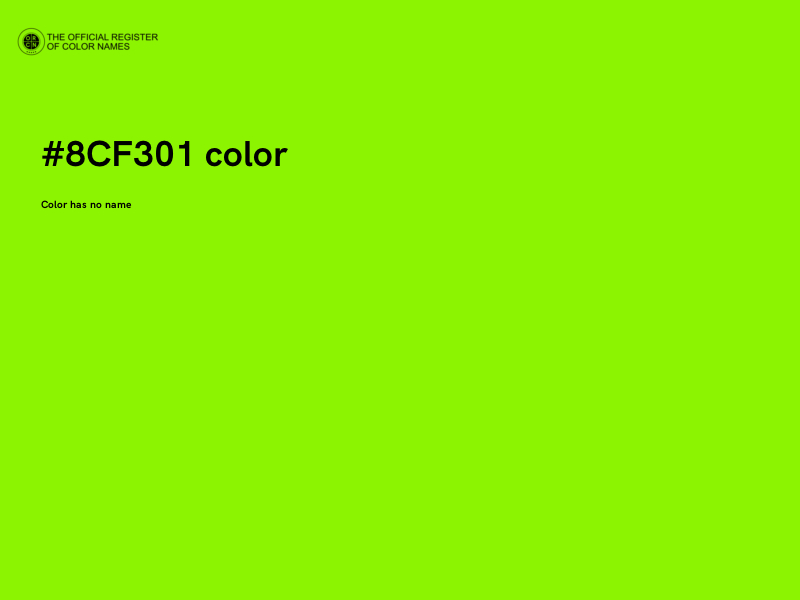#8CF301 color image