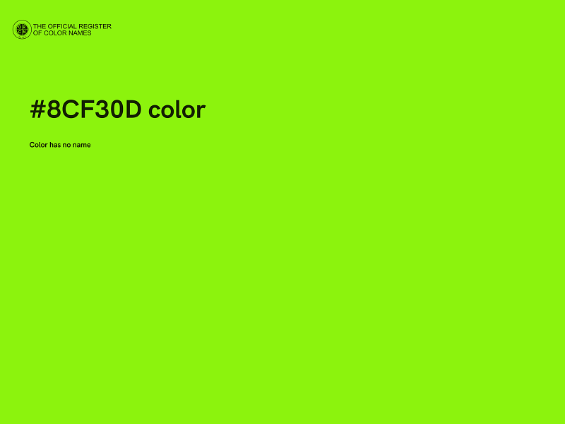 #8CF30D color image