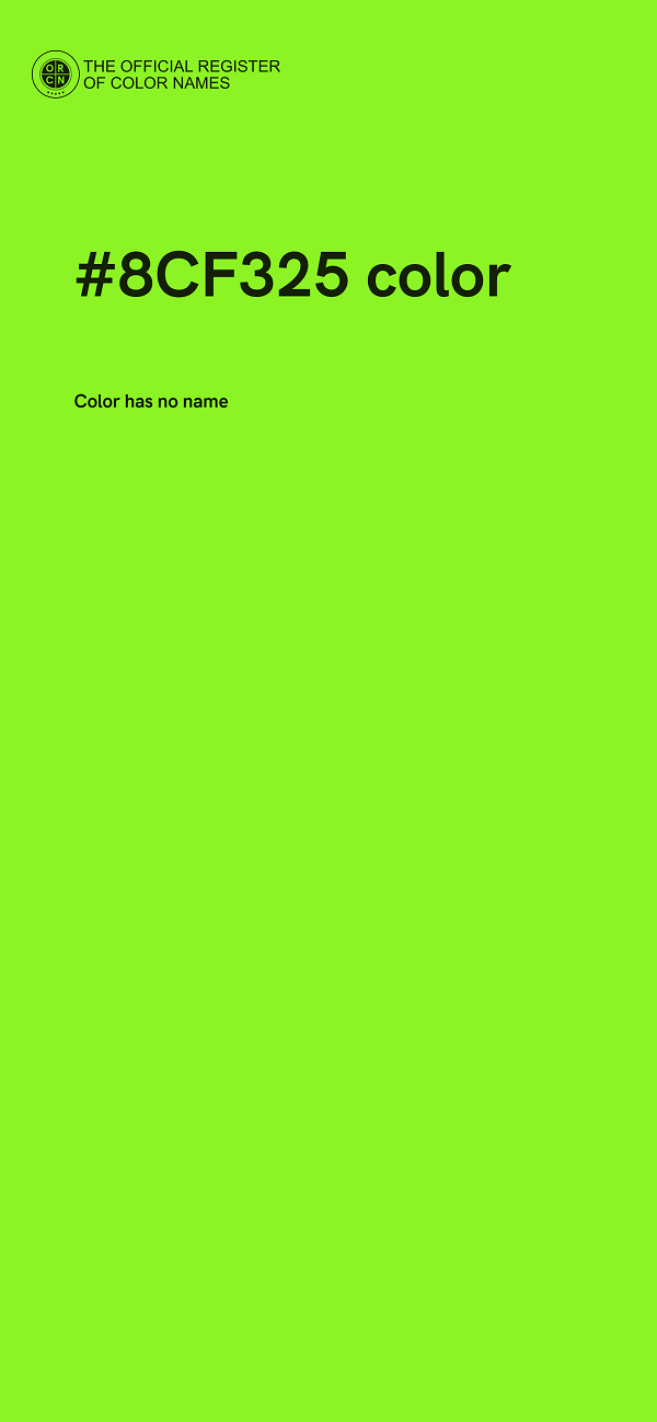 #8CF325 color image