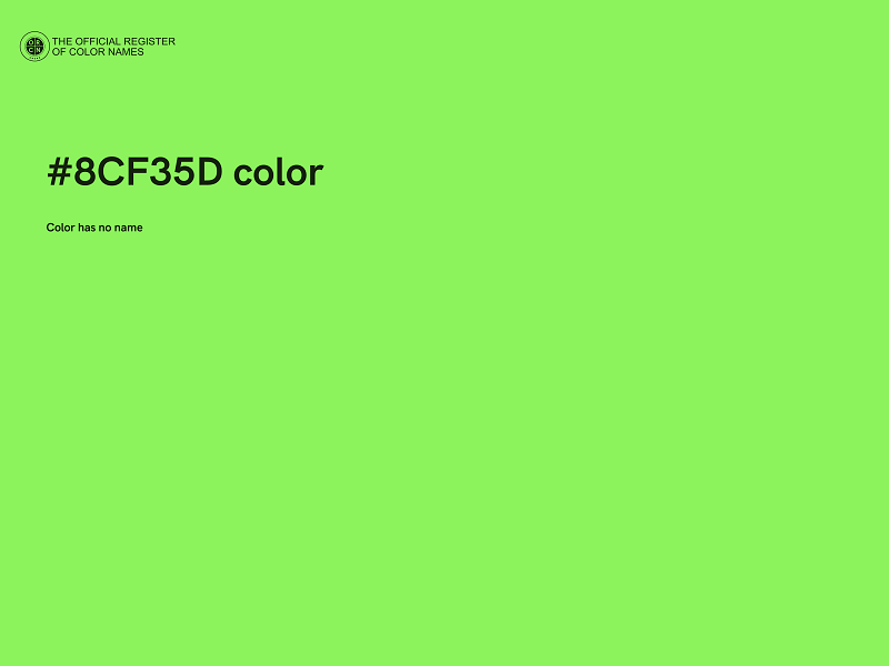 #8CF35D color image