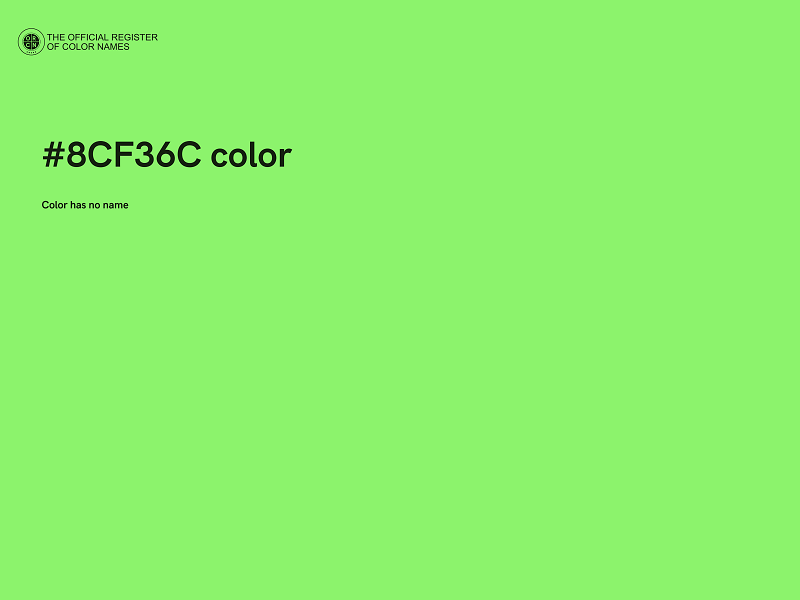 #8CF36C color image