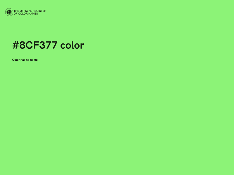 #8CF377 color image
