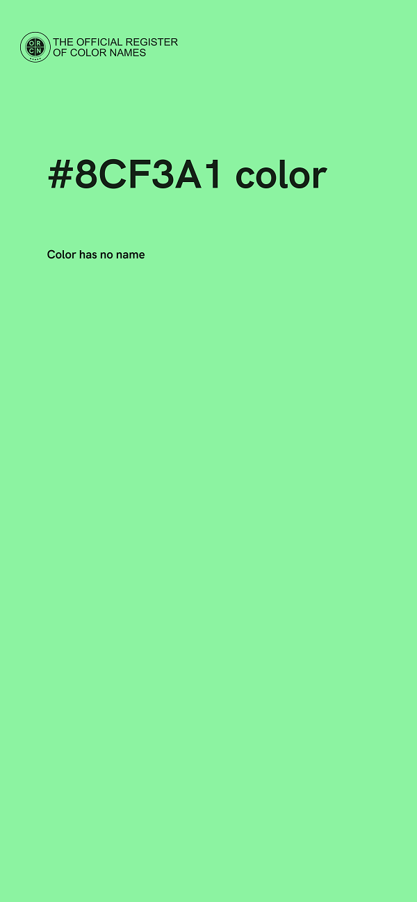 #8CF3A1 color image