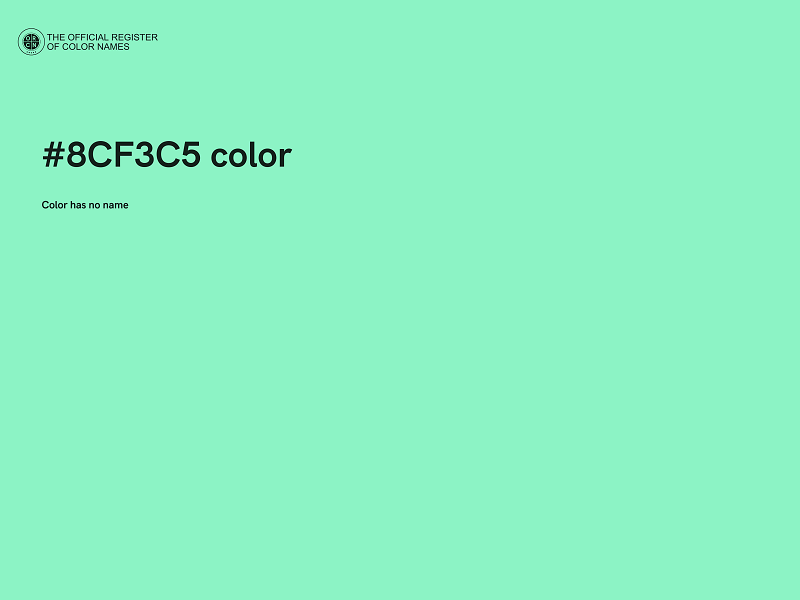#8CF3C5 color image