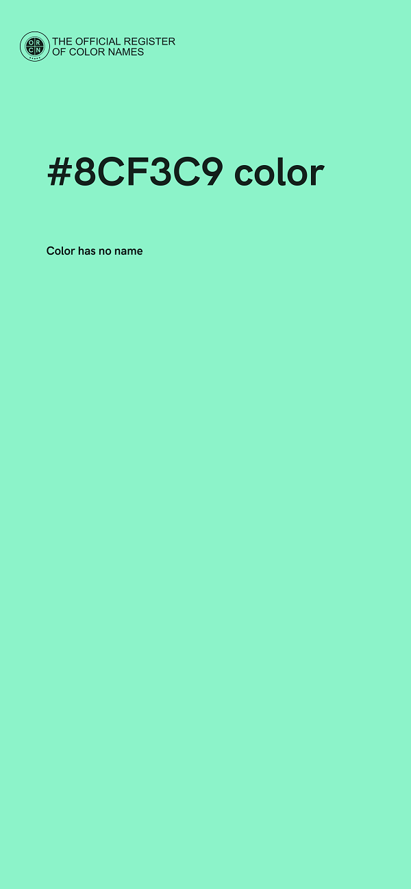 #8CF3C9 color image