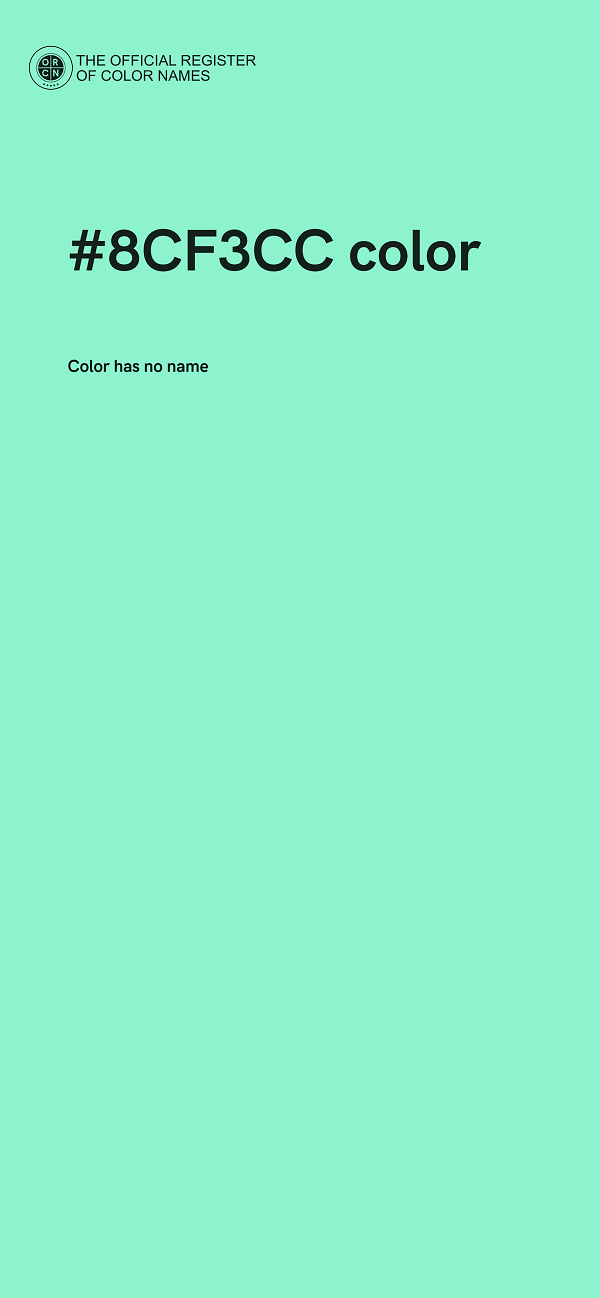 #8CF3CC color image