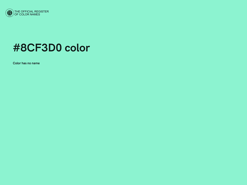 #8CF3D0 color image