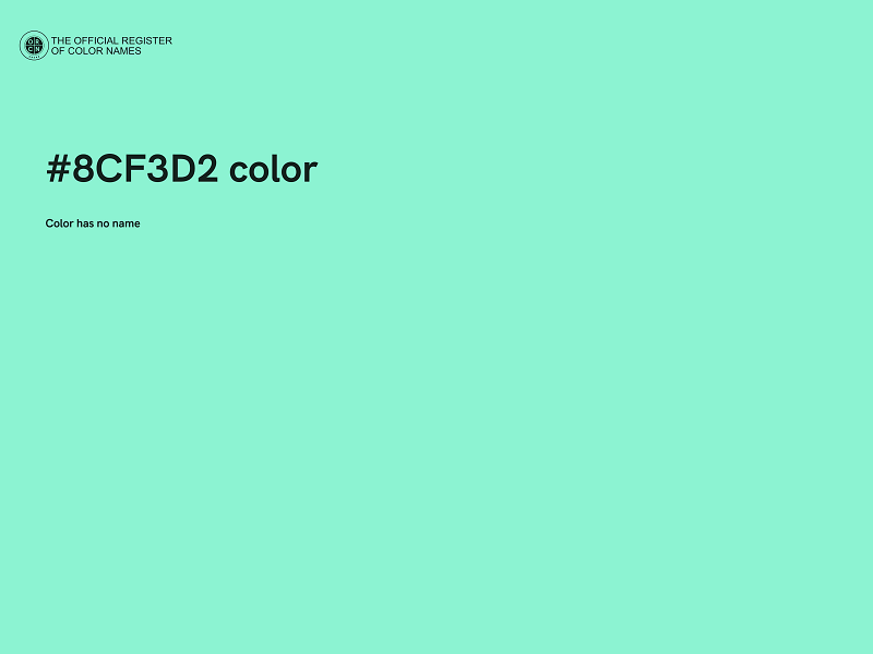 #8CF3D2 color image