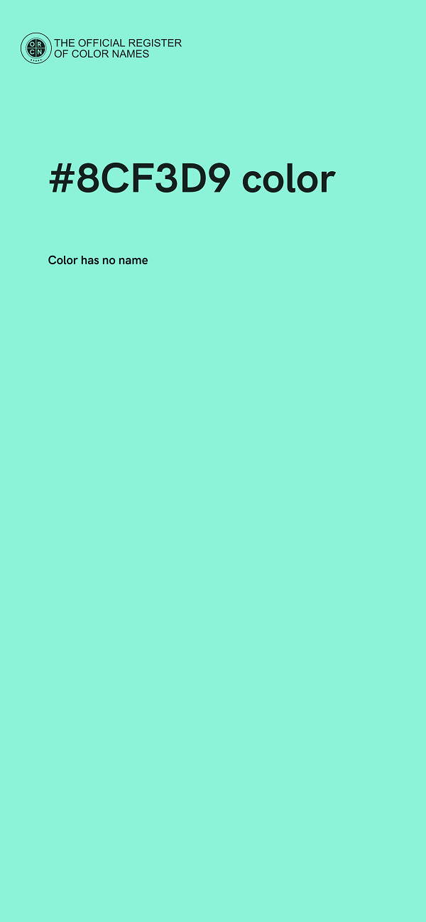 #8CF3D9 color image