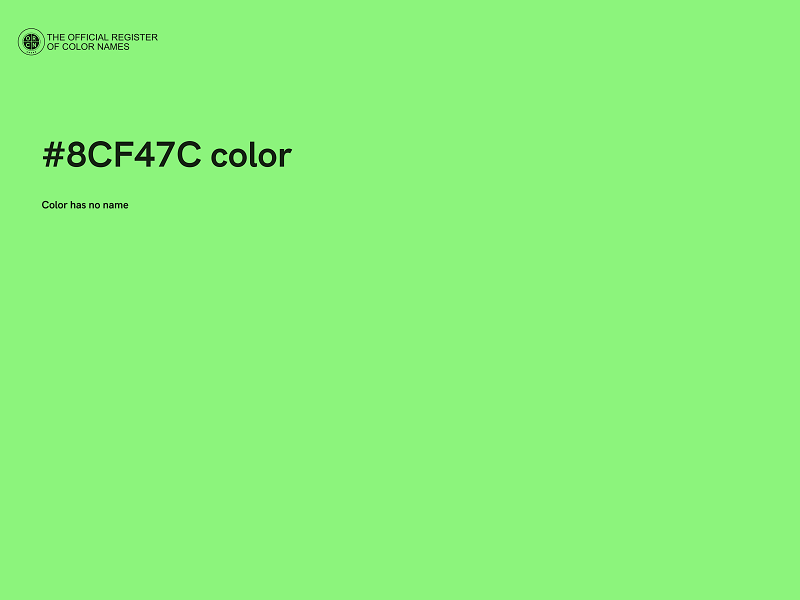 #8CF47C color image