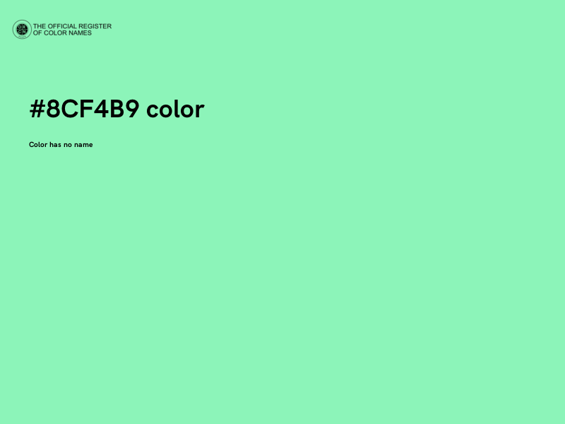 #8CF4B9 color image