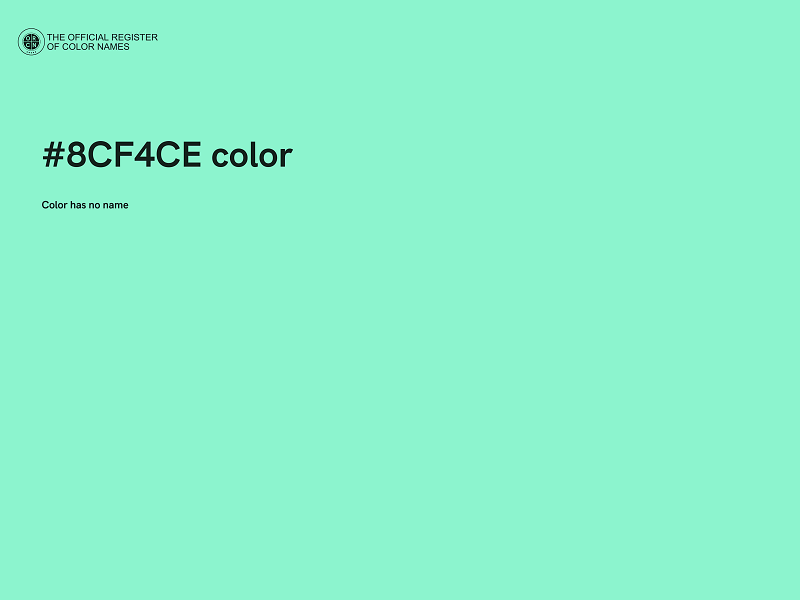 #8CF4CE color image