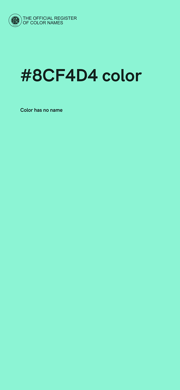 #8CF4D4 color image
