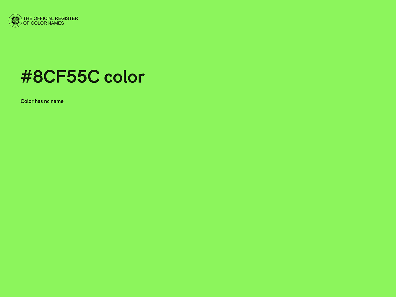 #8CF55C color image