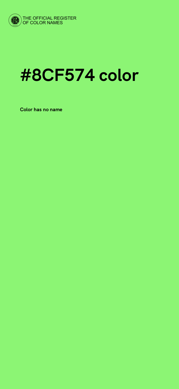 #8CF574 color image