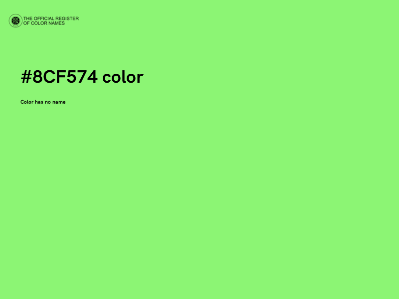 #8CF574 color image