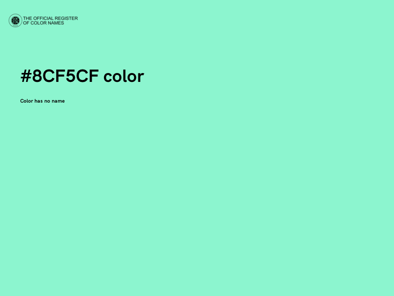 #8CF5CF color image